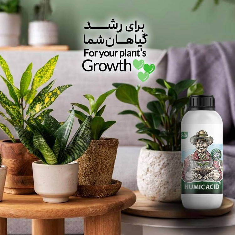 کود هیومیک اسید سبوسیب یک لیتری