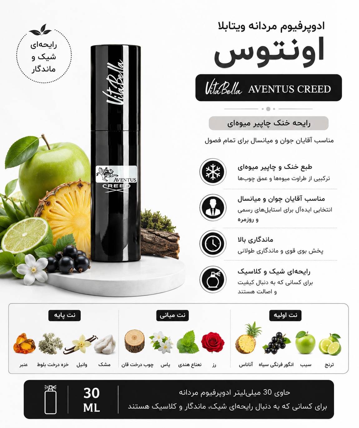 ادوپرفیوم اونتوس مردانه ویتابلا