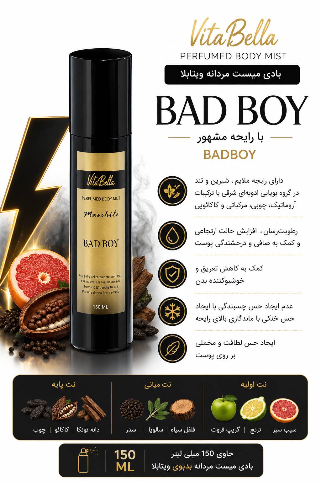 بادی میست بدبوی ویتابلا